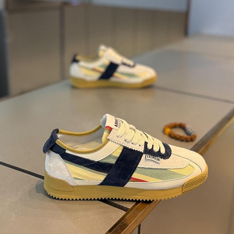 Sommer atmungsaktive Herrenschuhe lässig vielseitig täglich Mode hoher Sinn für Farbabstimmung bequeme trendige Schuhe