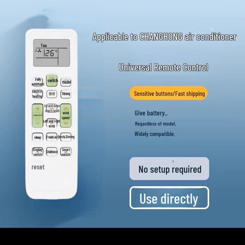 Universal Air Conditioner Remote Control for Gree, Midea, Hualing, Haier, Handian, Chigo, and More Major Brands