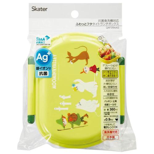 Skater Children's Antibacterial Lunch Box, Soft and Fluffy, 360ml, Moomin Design, Made In Japan, QAF2BAAG-A