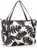 Botanical Pattern 2way Neat Tote L Size White [Isaac] Y01-01-13