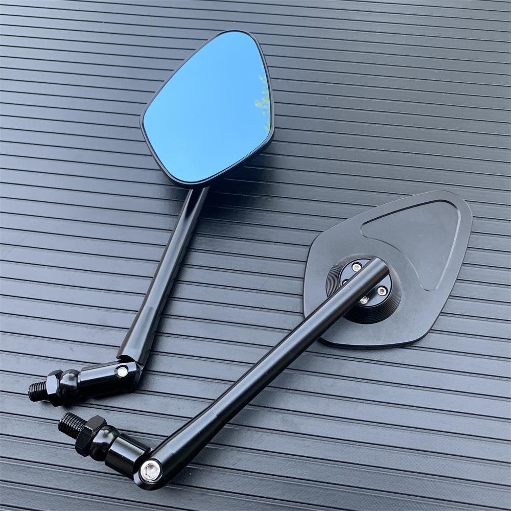 Black Cafe Racer Retro Motorcycle Modified Coffee Climb High Quality Rearview Mirror Small Round Mirror CB400 CB600 CB650 CB1300