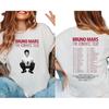 Sommer Mode Bruno Mars Romantische Tour Shirt, Retro Pop Konzert 2026 T-Shirt, Unisex Musik Fan Geschenk Hip Hop Streetwear Übergroßes T-Shirt