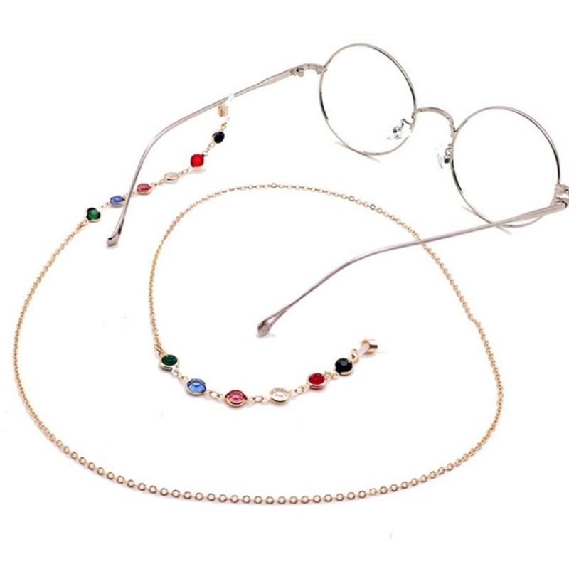 Colorful Beads Eyeglass Chain Fashion Glasses Chain Eyewears Straps Cord for Sports and Daily Activity
