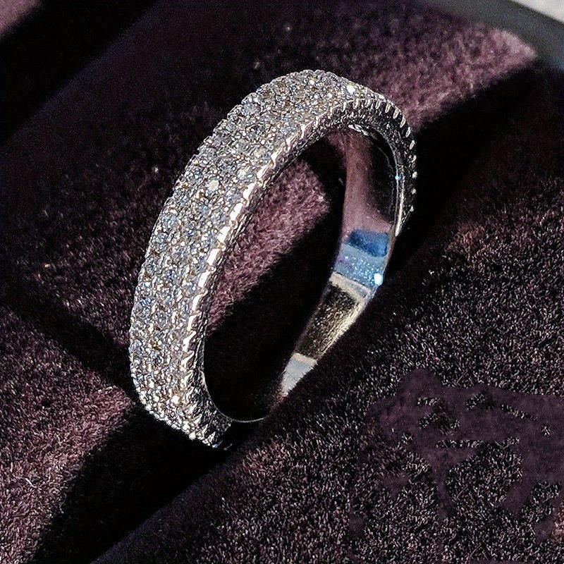 Yun Miao Starry Diamond Inlaid Ladies Ring - European & American Luxury Style