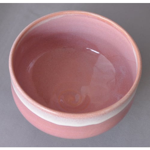 Kyoto-yaki, Kiyomizu-yaki, Hayashiyama Kiln, Matcha Bowl, Pink, MK-11