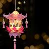 PVC DIY Craft Material Kit Glowing Hanging LED Lantern Mid-Autumn Festival Lantern  Gift