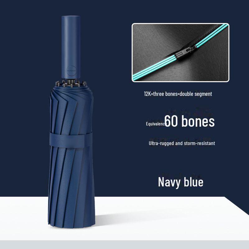 Automatic UV Protection Umbrella: Enlarged, Thickened, Reinforced, Sunny & Rainy Dual-Use for Students, Women, and Men