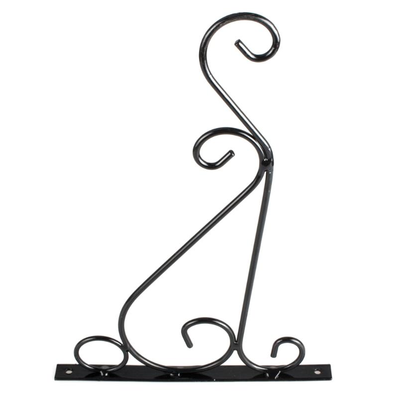 Set of 2 Metal Iron Plant Holder Hanging Bracket for Wall Mounting Stylish and Practical for Various Outdoor Indoor Use