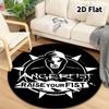 Angerfist Round Area Rug Carpet Rug For Living Room Bedroom Sofa Playroom Decor Nonslip Floor Mat