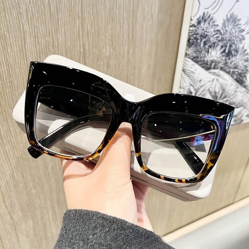 Fashion Jelly Color Cat Eye Glasses for Women Clear Lens Glasses Party Decorative Spectacles Accessory Eyewear