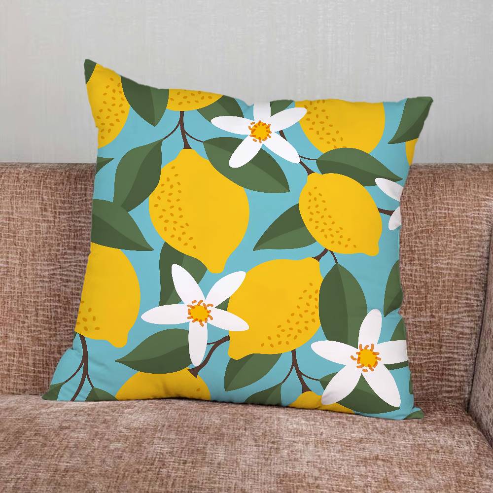 Lemon Pillow Case Pillowcase Home Sofa Cushions Car Cushions Pillowcover Office Pillowshell Pillow