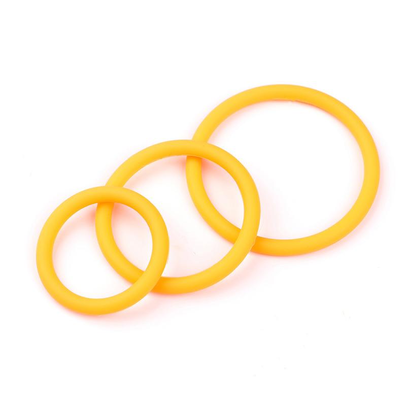 3Pcs Cock Ring Sex Toys For Men Delay Ejaculation Silicone Penis Ring Enlarge Enhance Erection Adult Supplies Remove Foreskin