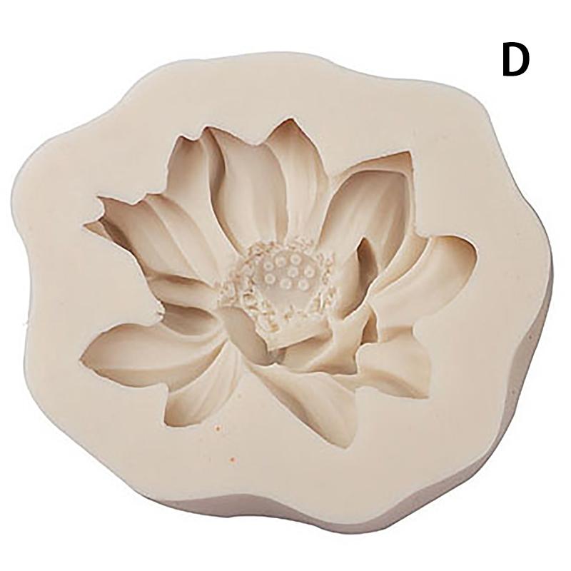 1Pc Peony Sunflower Lotus Silicone Molds Chinese Rose Flower Mould Diy Chocolate Candy Cake Fondant Mold Dessert Decoration