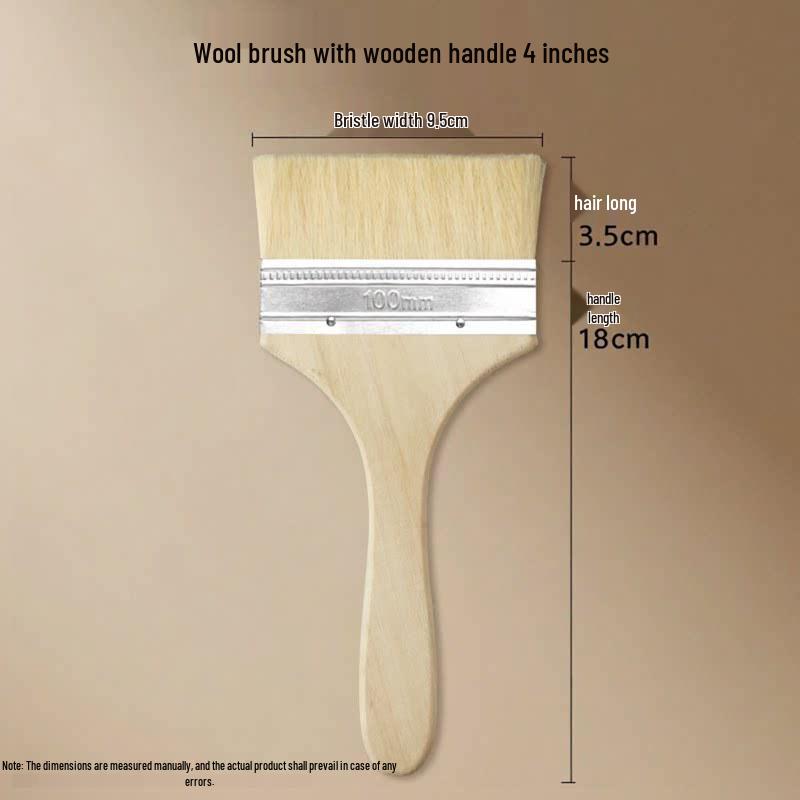 Nylon Bristle Art Brush with Wood Handle for Oil Painting