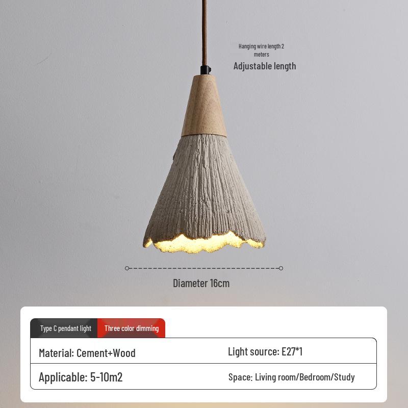 Wabi-Sabi Zen Pendant Light: Retro & Artistic Design for Restaurants, Living Rooms, and Bedrooms