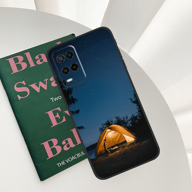Night Camping Fire For OPPO A40 A60 A80 A5 A6 Pro A15 A17 A57 A16 A76 A96 A18 A38 A58 A78 A98 A54 A74 A94 Case