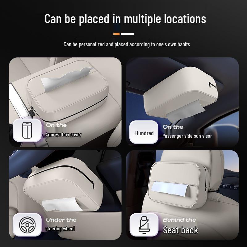LeDao L90 Car Armrest Tissue Holder - New Model Seat Back Organizer
