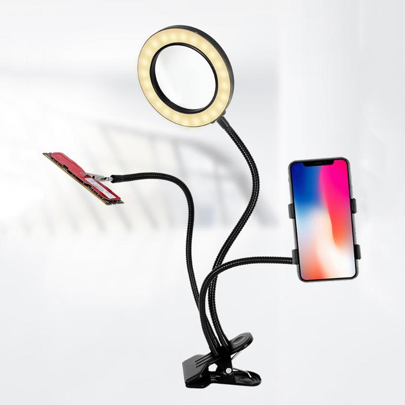 10X LED Magnifying Lamp 360°Flexible Adjustable Gooseneck Magnifier Light for Reading Craft Close Work