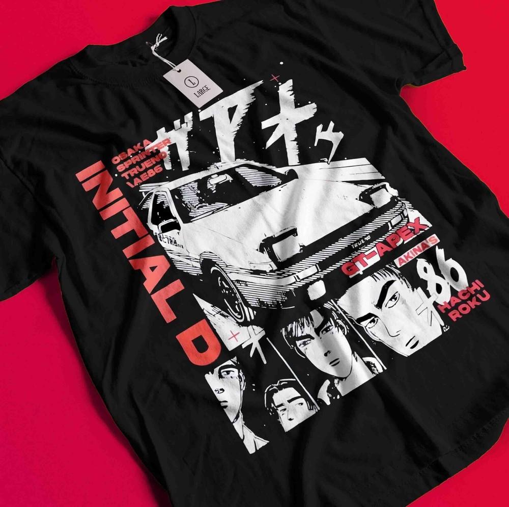 

Initial D T-Shirt Takumi Fujiwara Shirt Anime Tshirt Bunta Tee Natsuki Keisuke BB713 4XL