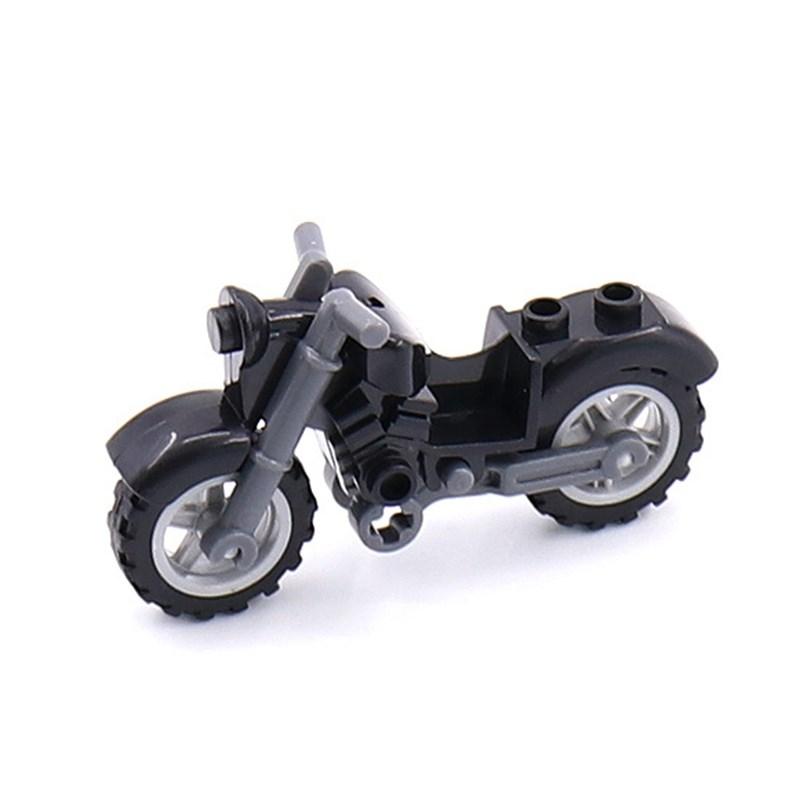 Military Weapon Motorcycle Colorful Toys For Children Accessories WW2 Motor Transportation Facility Militaries Compatible Blocks