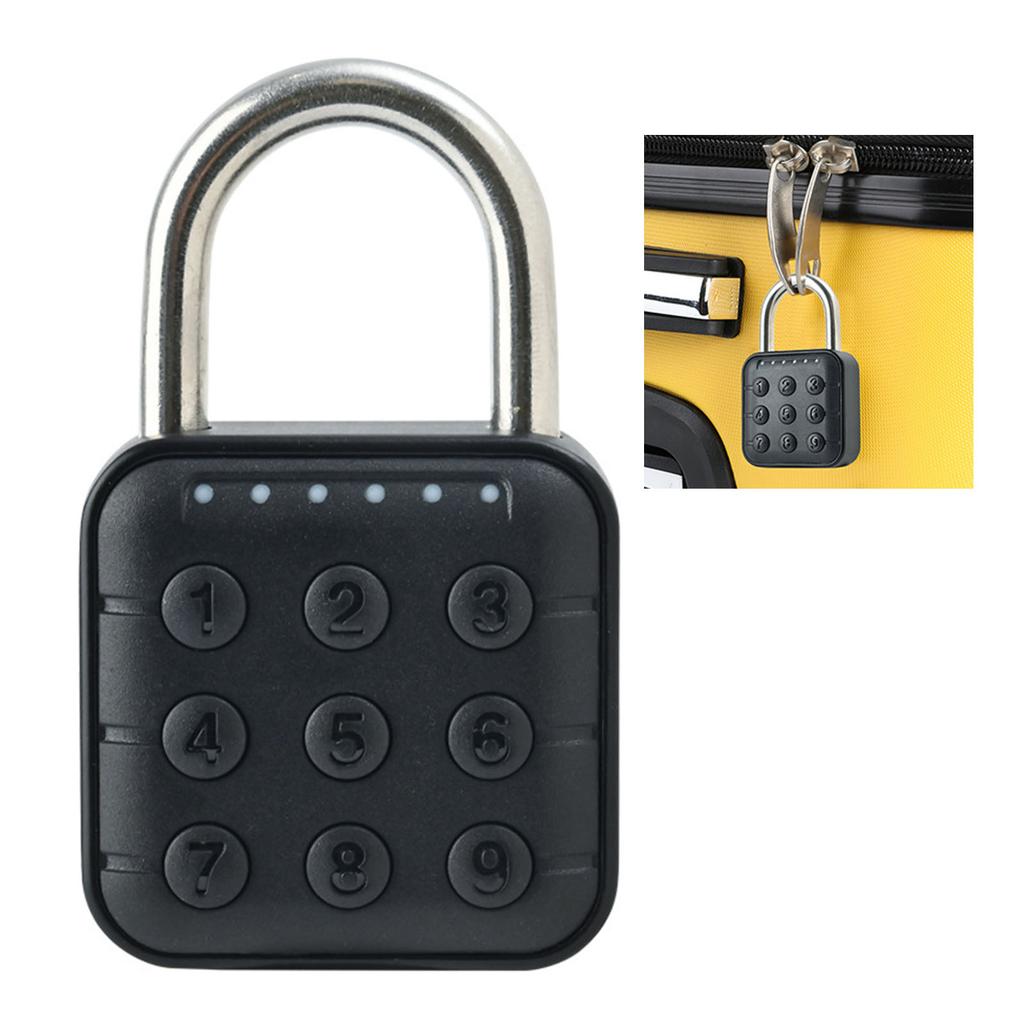 6 Digit Password Lock Electronic Combination Lock IP67 Waterproof Padlock for Luggage Locker