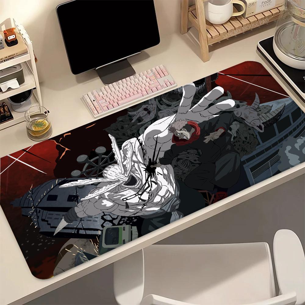 MahoRaga Muismat Cartoon Anime Gaming J-Jujutsu Kaisen Muismat Antislip Rubberen Basis Bureau Mat voor Computer Laptop Kantoor Thuis 1000x500x2mm