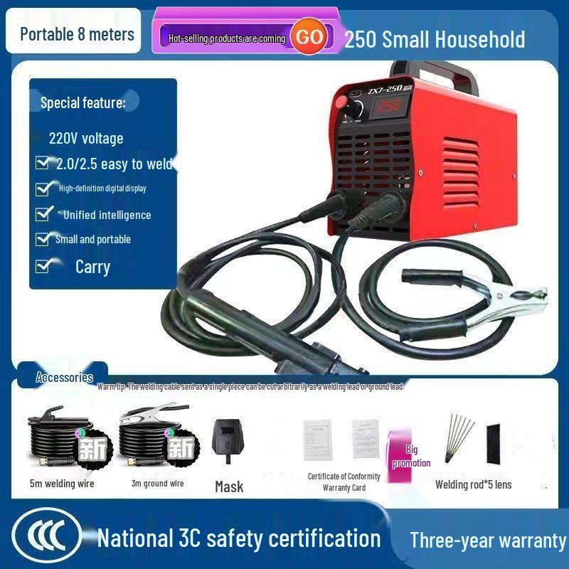 Dual Voltage 220V Portable Electric Welder - High Power, Pure Copper, 400A Manual Set