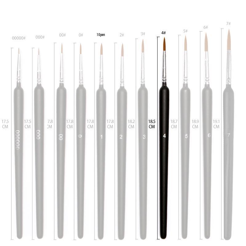 Black Frosted Ultra-Fine Nylon Student Art Liner Pen for Digital Watercolor and Outlining