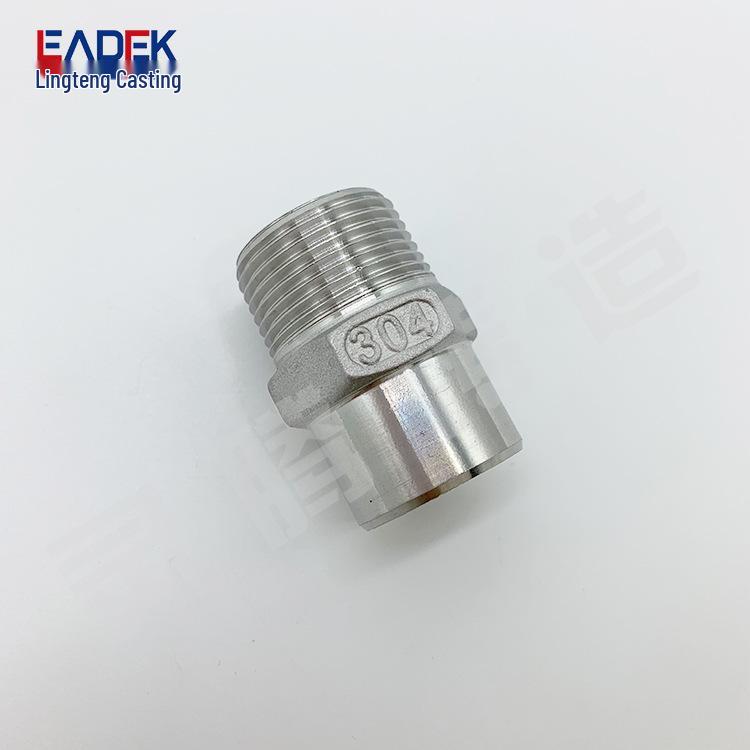 LT-04C High-Pressure Resistant Stainless Steel 304/316 Hex Male Thread Butt Weld Fitting