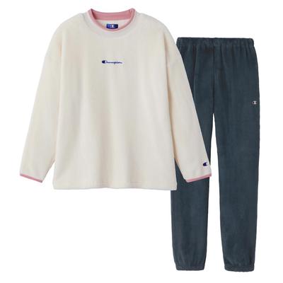 Room Wear Long Sleeve Long Pants Boa [Champion] Women's Ivory_OL8844