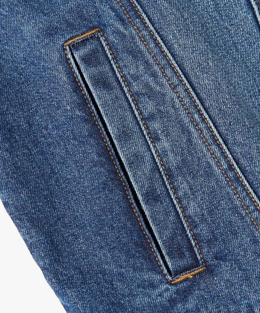 Toffee Washed Denim Trucker Jacket (Mid Blue)