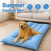 Extra Large Summer Cooling Pet Mat Soft Thick Polyester Dog Bed Anti-slip Bottom Puppy Cushion