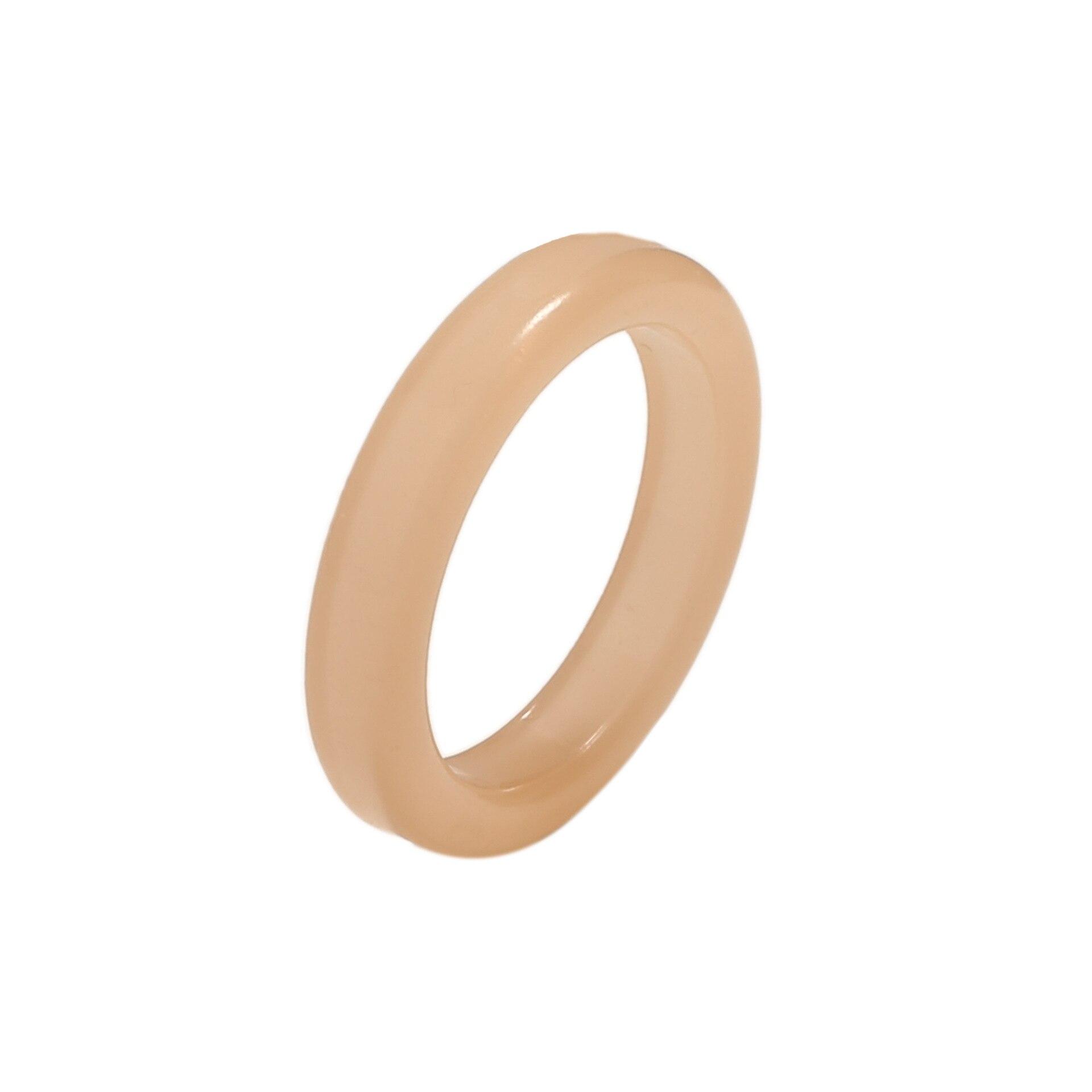 

2022 модные многоцветные акриловые кольца из смолы для женщин, простые однотонные геометрические кольца на круглый палец, ювелирные изделия в подарок Anillo Mujer