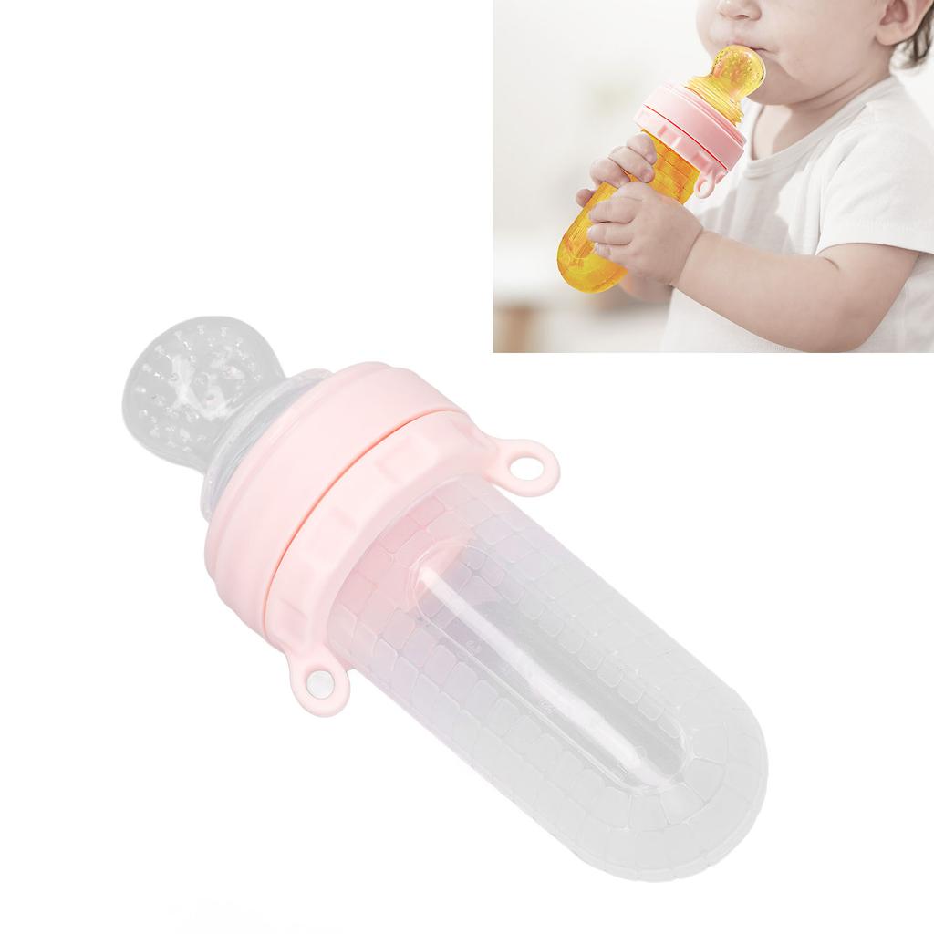 Baby Food Feeder Cute Shaped Soft Silicone Squeeze Spoon Fruit Pacifier Feeder for Infants