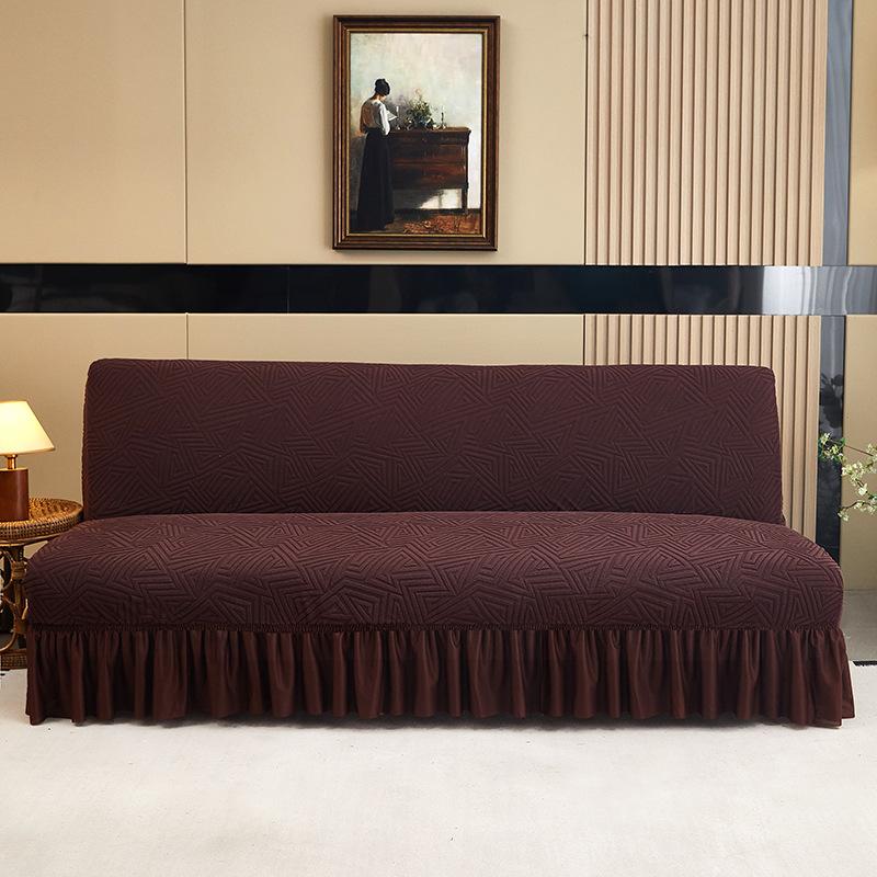 Amazon English Version Armless Sofa Bed Skirt Cationic Winter Thickened Sofa Cover