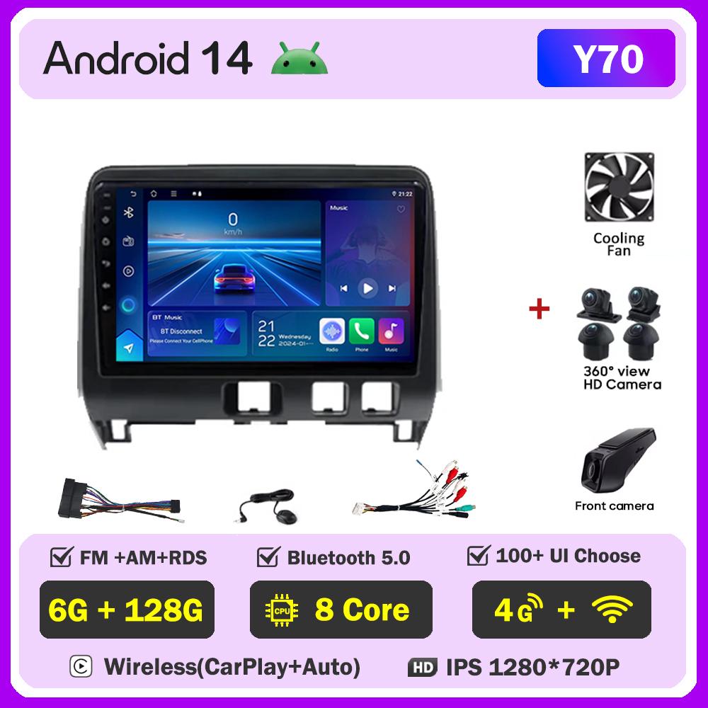 For Nissan Serena 5 V C27 2016 - 2021 Car Radio Player Car Carplay Screen Autoradio Mirror Link Car Intelligent Systems 8 Core