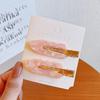 2/3/4/6 pezzi fermagli per capelli in acetato per trucco coreano moda oro bianco glitter per capelli copricapo ragazze donne accessori per capelli