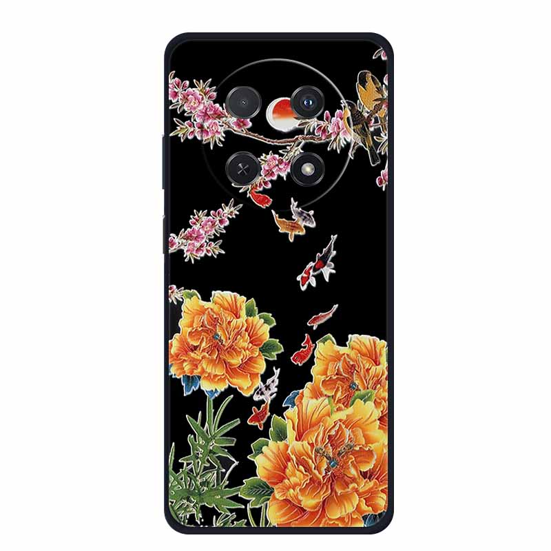 3D Emboss Case For Huawei Nova 14i Phone Case Coque Flowers Silicone Soft Back Cover For Huawei Nova 13i Y91 12i Case Funda Para