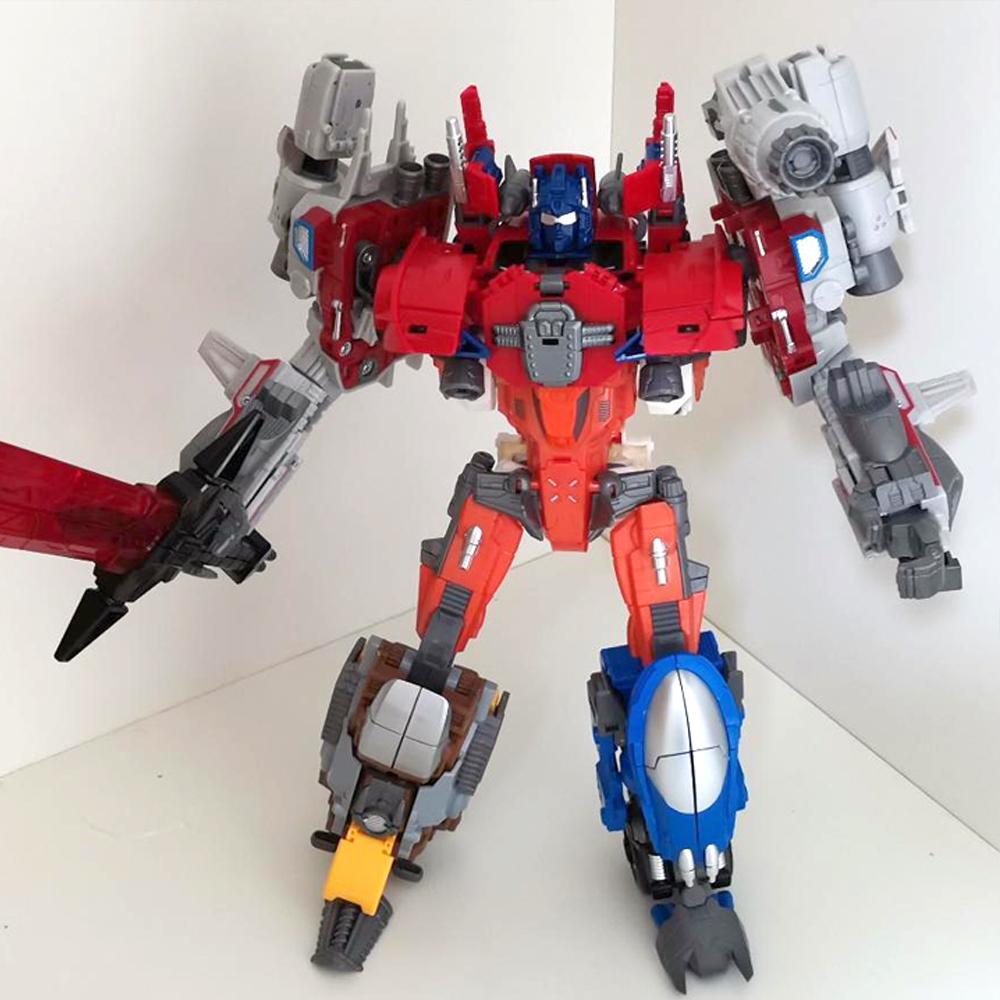 IN STOCK Transformation Toys Computron 5IN1 Combination W8617 Warbotron Scatters Action Figure Deformation Robot Anime Model