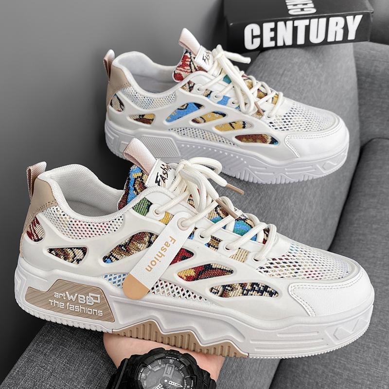 Autumn heightening sports and leisure little white board shoes thick-soled inner heightening dad shoes