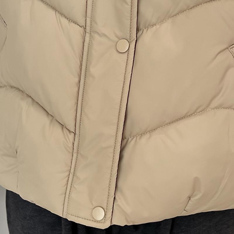 Fashion Winter Sleeveless Vest Woman Warm Outerwears Hooded Casual Thick Women's Jackets