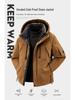 Men's White Duck Down Winter Jacket - Hooded, Windproof, Warm, Thickened, Couple Style