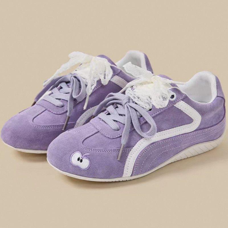 American retro casual sports women's shoes summer new Hong Kong style flat-bottomed German training shoes