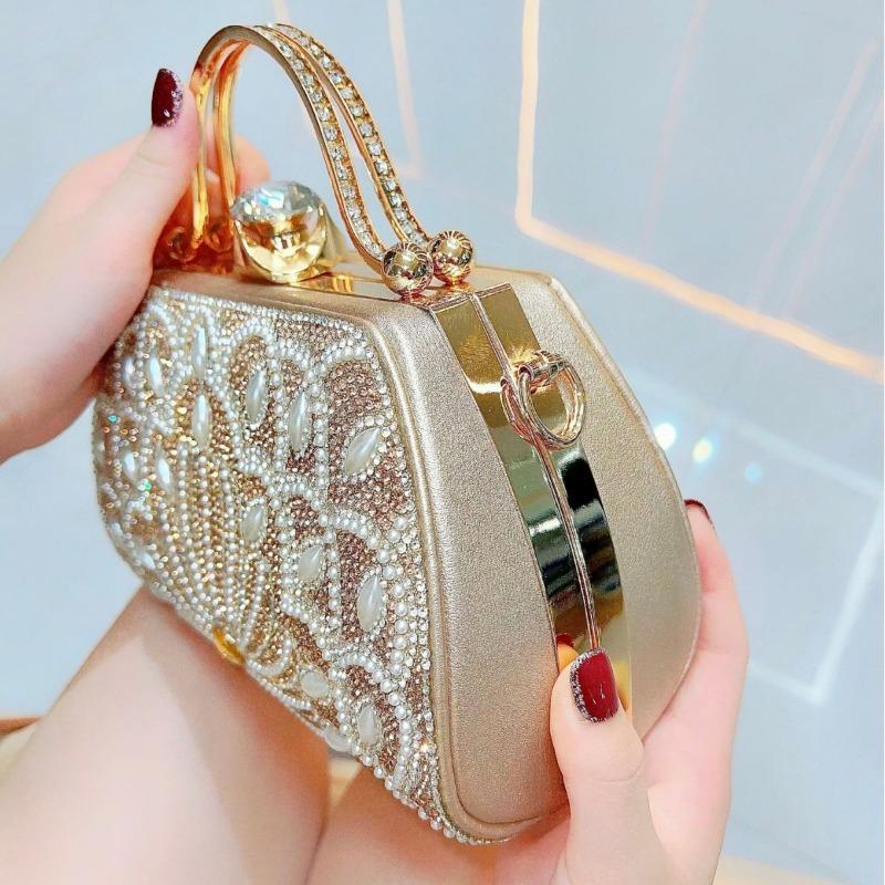 Hand-carried Bag Handbag Cheongsam Bag Women's Small Hand Bag Single-shoulder Cross-shoulder Bag Dinner Party Bag