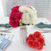 7head Carnation Fake Flower Set For Living Room Decor And Gift Ideas