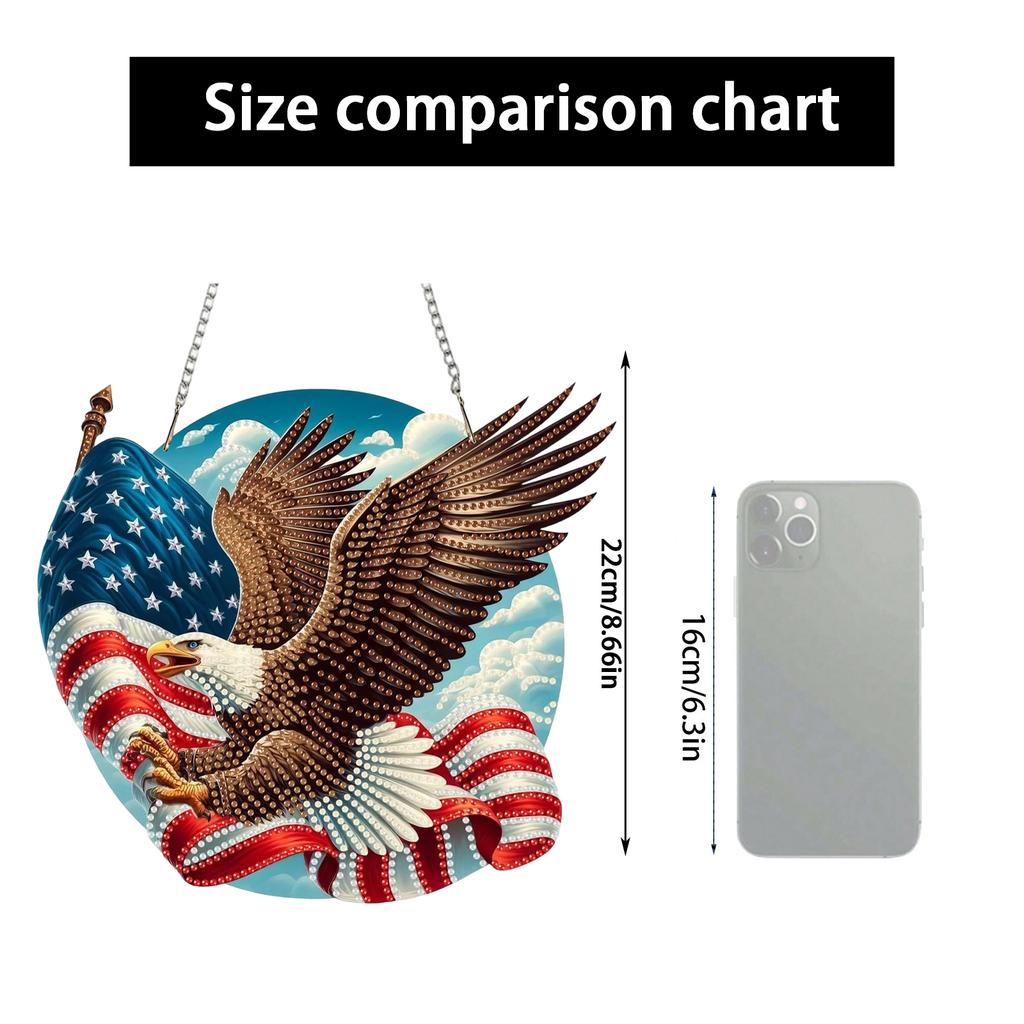 3D Creative American Flag And Painting Wall Hanging Living Room Wall Hanging Home Decoration