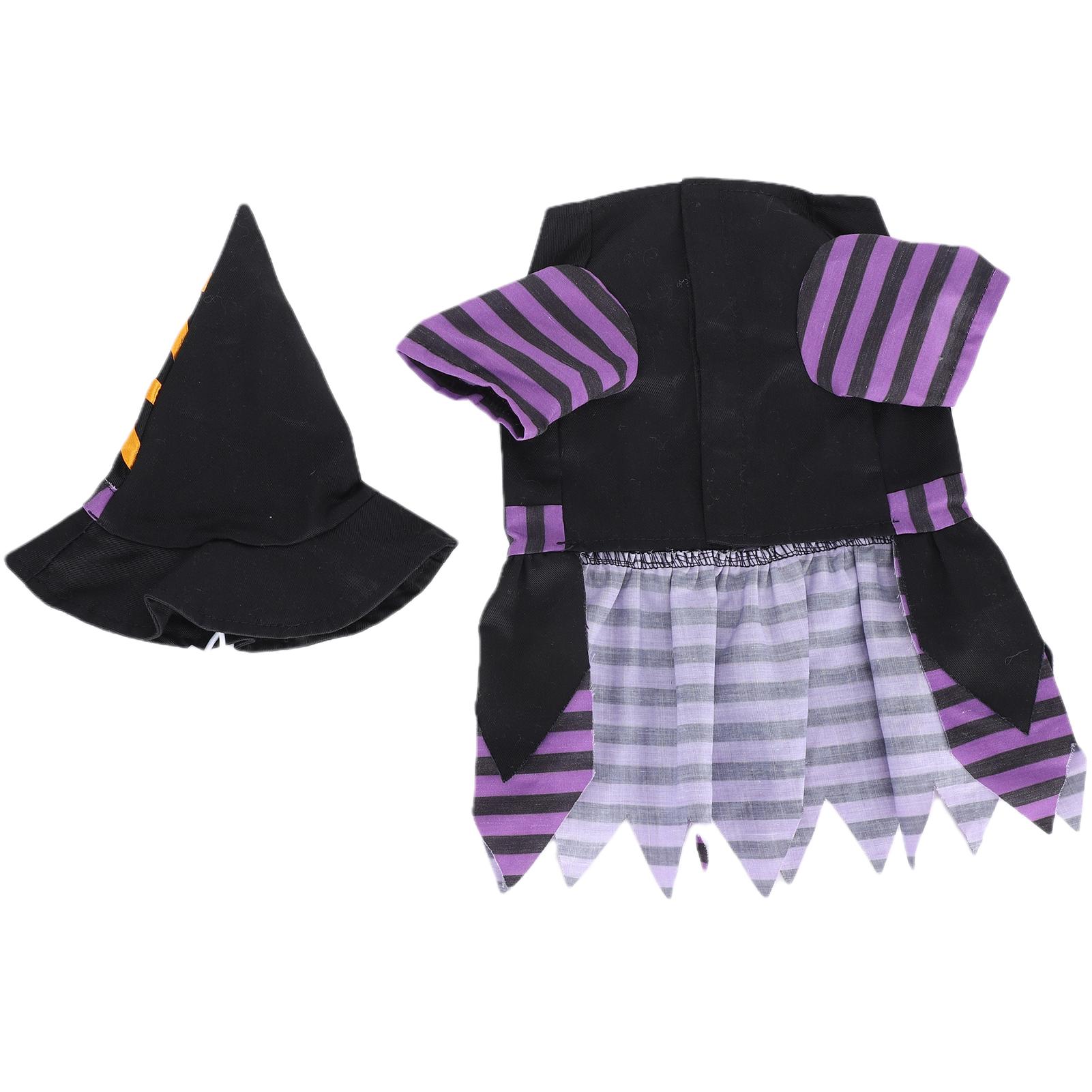 

Pet Dog Decorative Clothes Dress Dog Puppy Halloween Costumes with Hat Pet AccessoriesM M