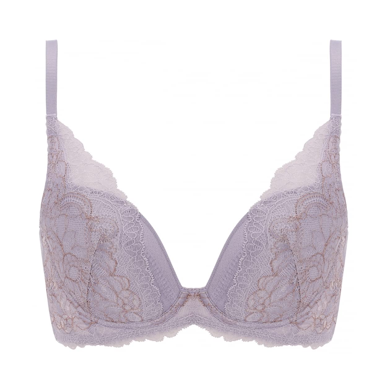 

AMOSTYLE Бюстгальтер Сияющая Бабочка M021 Размер E70 Формирующий с высоким вырезом (фиолетовый)