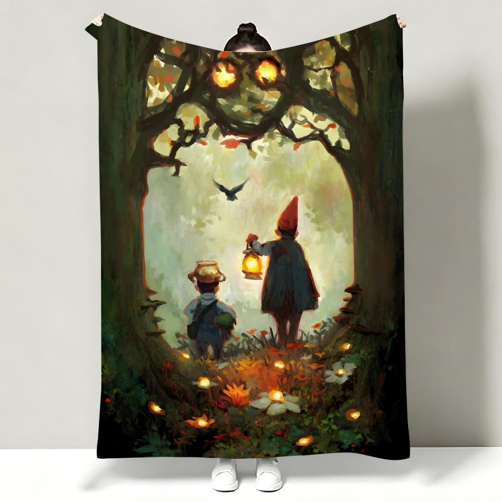 Anime OOver TThe GGarden WWall Throw Soft Warm Flannel Throw Blanket Multiuse for Sofa Bed Office Nap
