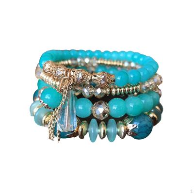 Beaded Bracelet Set for Festive Occasions